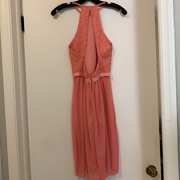 David’s Bridal short bridesmaid dress, (Parfait) - Picture 6 of 7